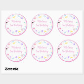 Lollipop-Snoep, zoet Ronde Sticker (Vel)