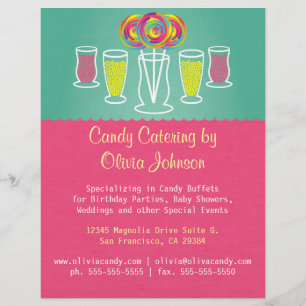 Lollipop Style Snoep Catering Business Flyer