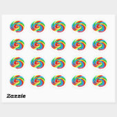 Lollipop Swirl Stickers (in 7 vormen) (Vel)