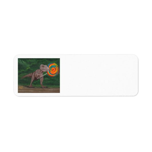 LOLLIPOP T-REX ETIKET (Voorkant)