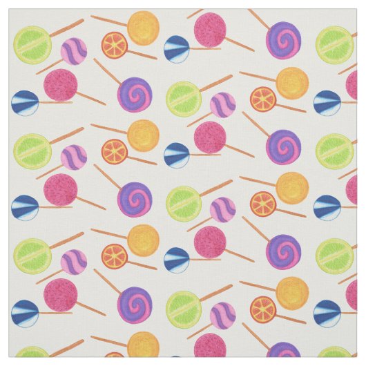 Lollipops colorés, tissu (Échantillon)