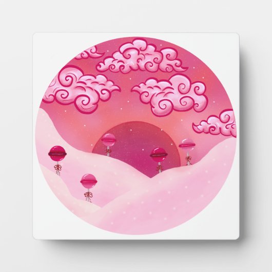 Lollipops en  wolken fotoplaat (Voorkant)