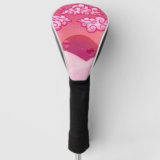Lollipops en  wolken golfheadcover (Voorkant)