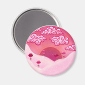 Lollipops en  wolken magneet (Voorkant / Achterkant)