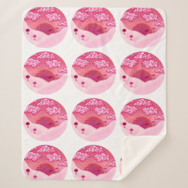 Lollipops en wolken sherpa deken