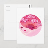 Lollipops en wolkenillustratie briefkaart (Voorkant / Achterkant)