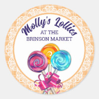 lollipops snoep maker bakketcadeautje label