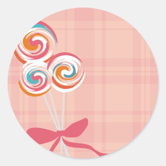 lollipops snoep maker bakketcadeautje label (Voorkant)