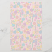 Lollipops Snoep Pattern Briefpapier (Voorkant)