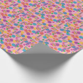 Lollipops Snoep Pattern Cadeaupapier (Hoek)