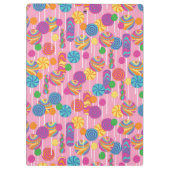 Lollipops Snoep Pattern Klembord (Achterkant)