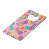 Lollipops Snoep Pattern Kredietkaart Flessenopener (Achterkant Gekanteld)