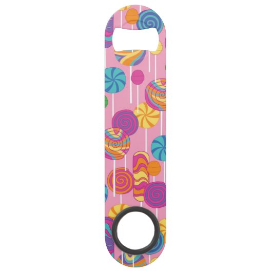 Lollipops Snoep Pattern Speed Flessenopener (Voorkant)