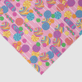 Lollipops Snoep Pattern Tissuepapier (Detail)