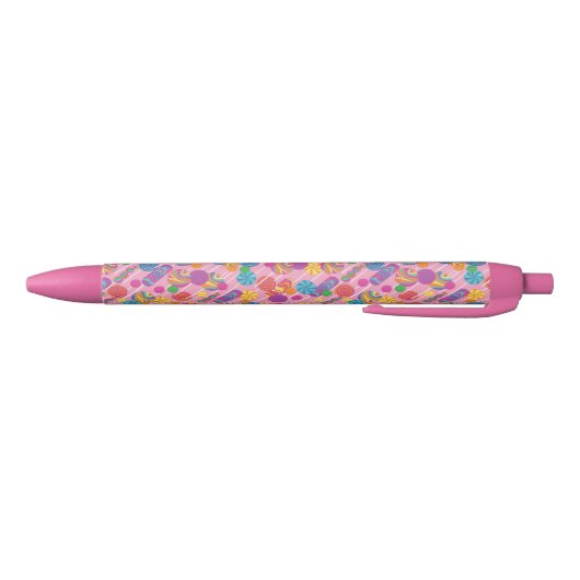 Lollipops Snoep Pattern Zwarte Inkt Pen (Bodem)