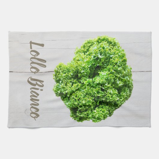 Lollo Bianco Salad sla bladeren van Vegans Theedoek (Horizontaal)