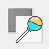 lolly-2 magneet (Voorkant / Achterkant)
