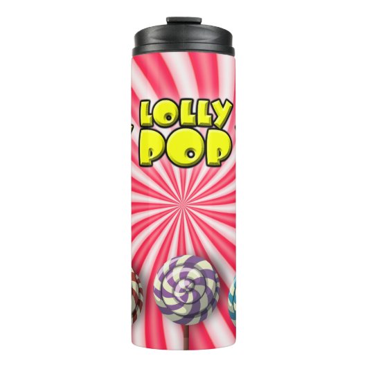 Lolly Pop Wrapper Thermosbeker (Voorkant)