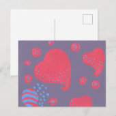 lollypop aangevallen door harten briefkaart (Voorkant / Achterkant)