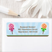 Lollypop-adreslabels Etiket (Insitu)