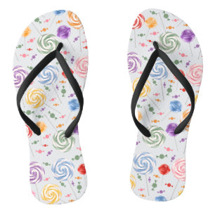 Lollypop Snoeppatroon Kleurrijk Teenslippers