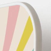 'Lollypop Vibes', retro gepersonaliseerd Pickleball Paddle (Links Detail)