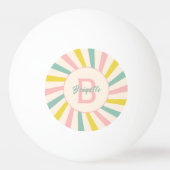 'Lollypop Vibes', retro gepersonaliseerd Pingpongballen (Voorkant)