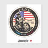 Lolo Pass Idaho-motorfiets Sticker (Vel)