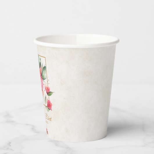 Loly Roos tuinbudget bruiloft Papieren Bekers (Links)