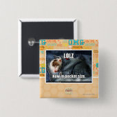 LOLZ nu in Pocket Size Vierkante Button 5,1 Cm (Voorkant /achterkant)