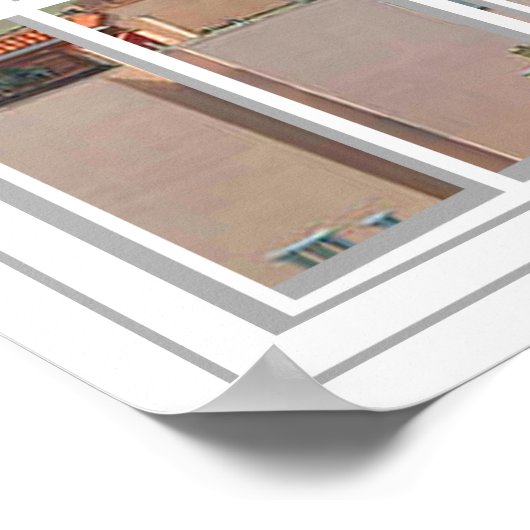 Lombard Street White 24 Pane Open Window Poster (Hoek)