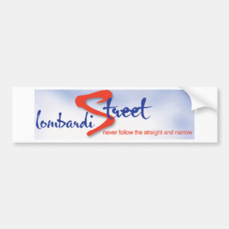 Lombardi Street Bumpersticker