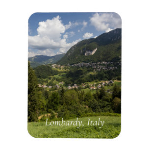 Lombardije Bergen Landschap, Italië Magneet