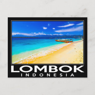 Lombok Indonesia Briefkaart