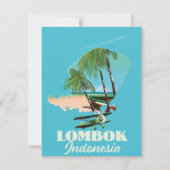 Lombok Indonesië-kaart (Achterkant)