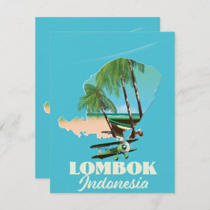 Lombok Indonesië-kaart