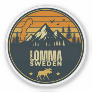 Lomma, Zweden Sverige Sticker