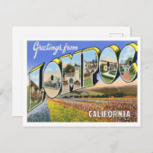 Lompoc, California  Big Letters Briefkaart (Voorkant / Achterkant)