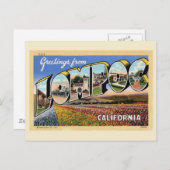 Lompoc California  Greeting Briefkaart (Voorkant / Achterkant)
