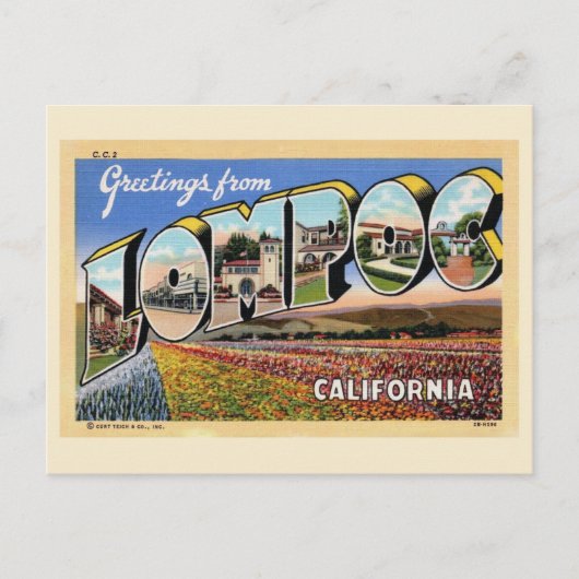 Lompoc California  Greeting Briefkaart (Voorkant)