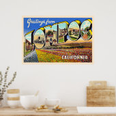 Lompoc Californië  groot Briefkaart Poster (Keuken)