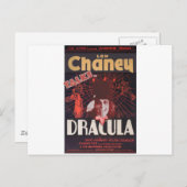 Lon Chaney als Dracula Briefkaart (Voorkant / Achterkant)