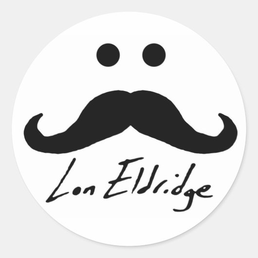 Lon Eldridge stickers! Ronde Sticker (Voorkant)