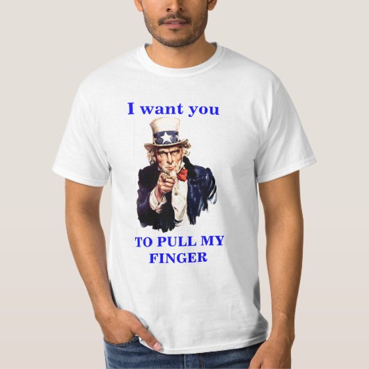 L'Oncle Sam I veulent que vous tiriez mon T-shirt (Devant)