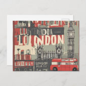 Londen (4) briefkaart (Voorkant / Achterkant)