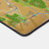 Londen Angelsaksische kaart Deskmat Bureaumat (Hoek)