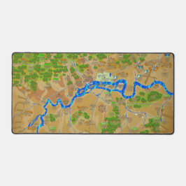 Londen Angelsaksische kaart Deskmat Bureaumat