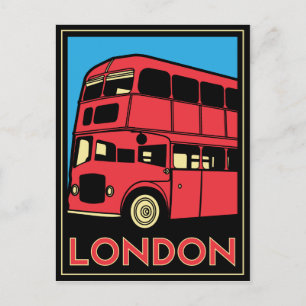 Londen Art Deco Poster Briefkaart