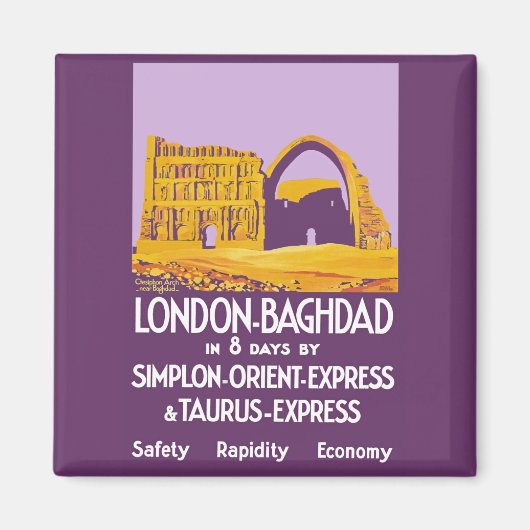 Londen - Bagdad Orient Express Magneet (Voorkant)