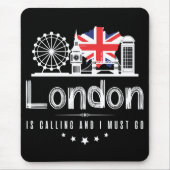 Londen belt en ik moet naar Mousepad. Muismat (Voorkant)